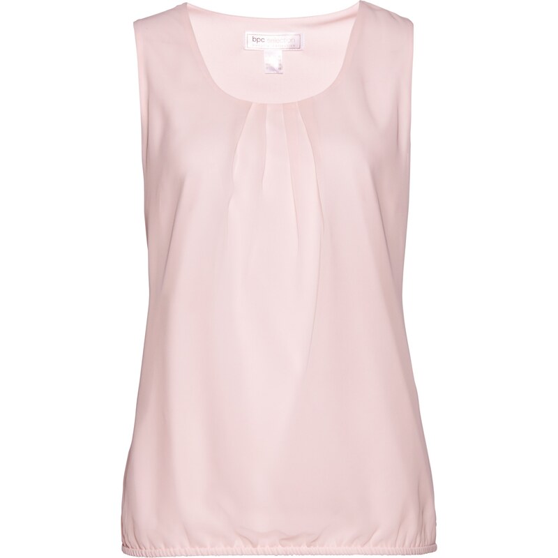 bpc selection Bonprix - Top-blouse rose sans manches pour femme