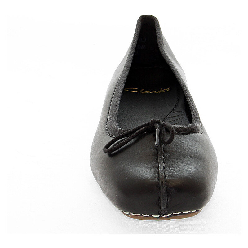 Chaussures plates Clarks FRECKLE ICE en cuir noir