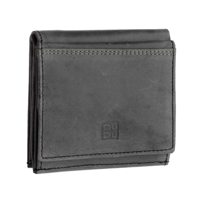 Dudu Portefeuille Petit portefeuille pour homme en cuir Vintage avec porte-monnaie
