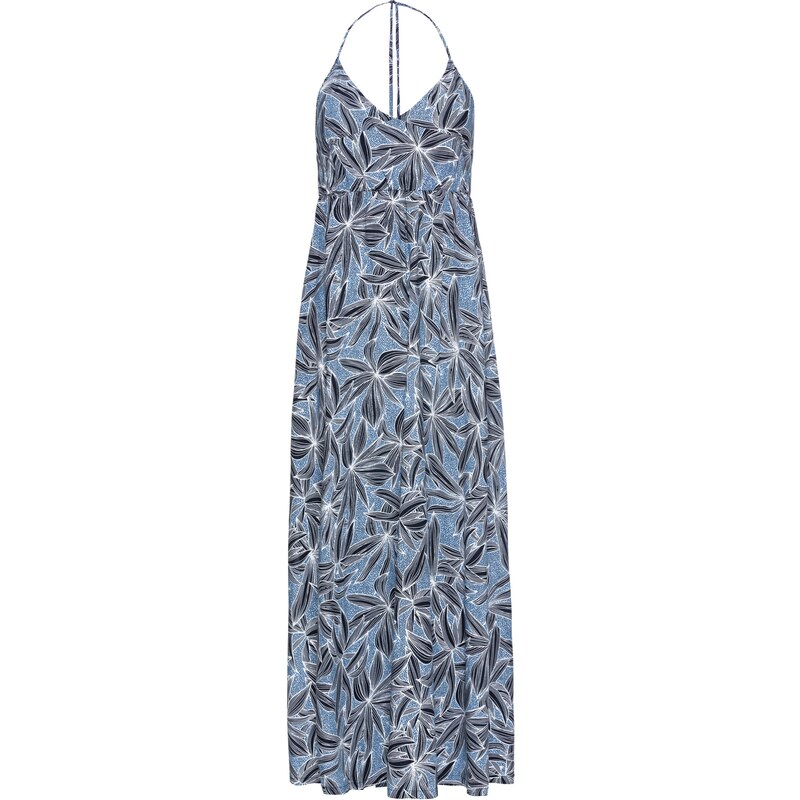 BODYFLIRT Bonprix - robe d'été Robe maxi longue à imprimé floral bleu sans manches pour femme