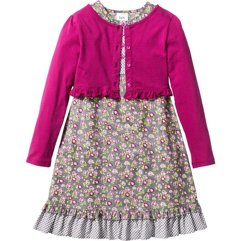 bpc bonprix collection Bonprix - robe d'été Robe + gilet (Ens. 2 pces.) gris sans manches pour enfant