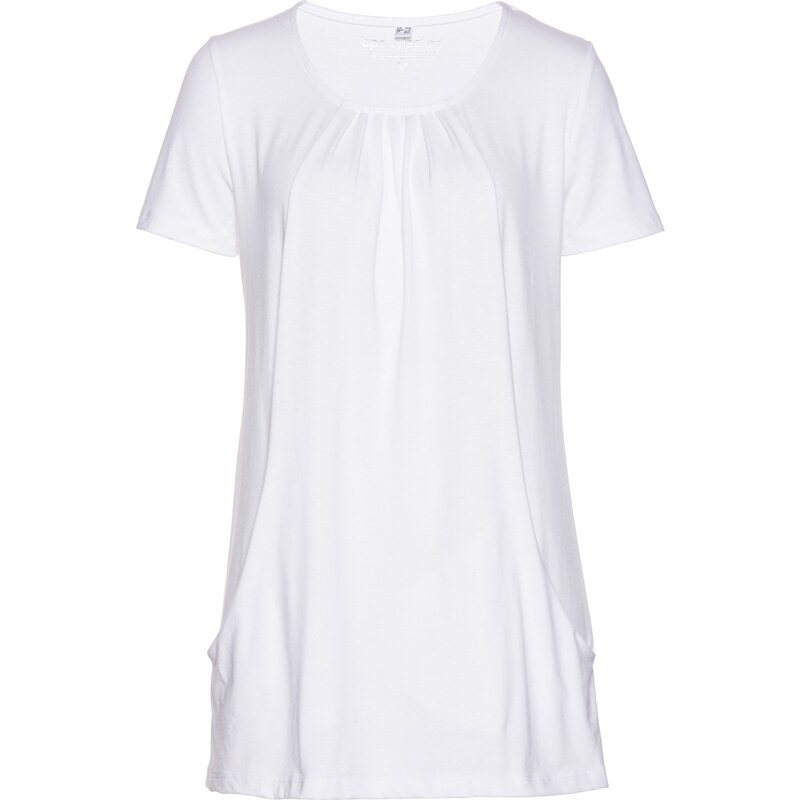 bpc selection Bonprix - T-shirt long blanc manches mi-longues pour femme