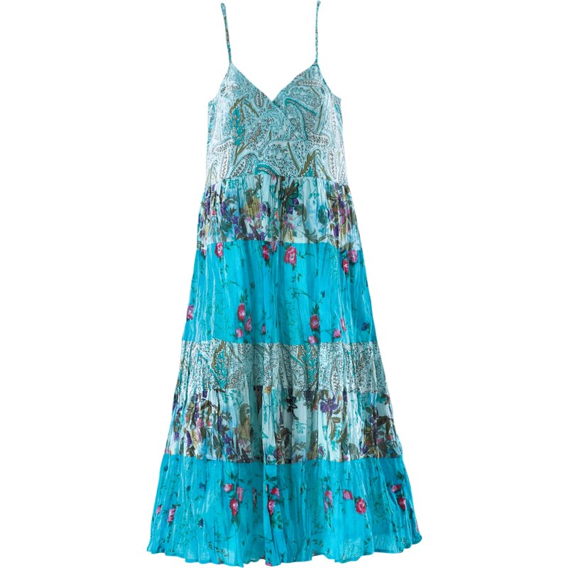 bpc bonprix collection Bonprix - robe d'été Robe à motif fleuri bleu sans manches pour enfant 92-182