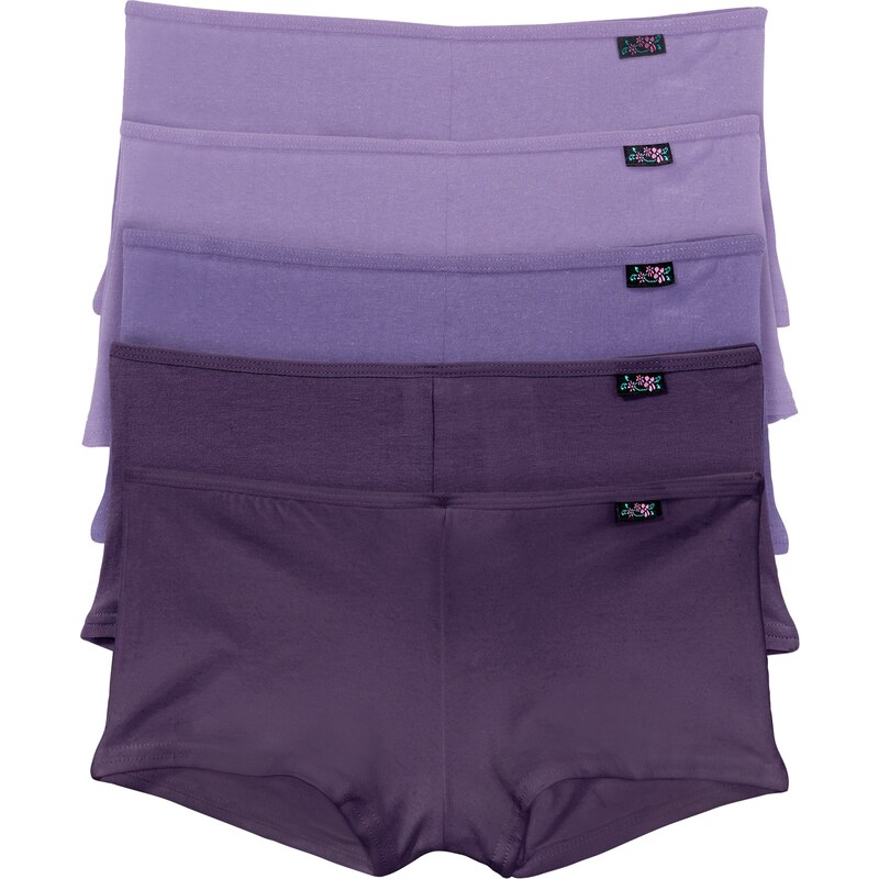 bpc bonprix collection Bonprix - Lot de 5 shorties violet pour femme