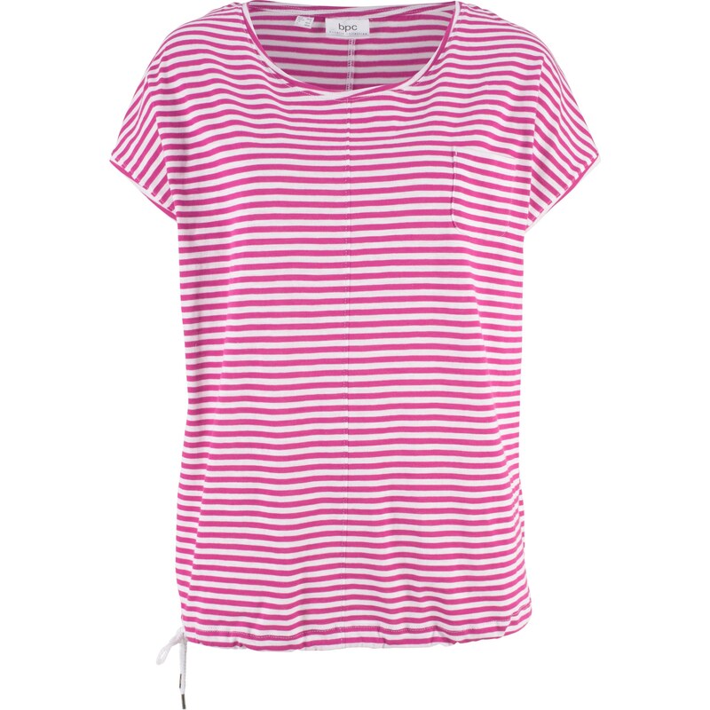 bpc bonprix collection Bonprix - T-shirt avec cordon coulissé fuchsia sans manches pour femme