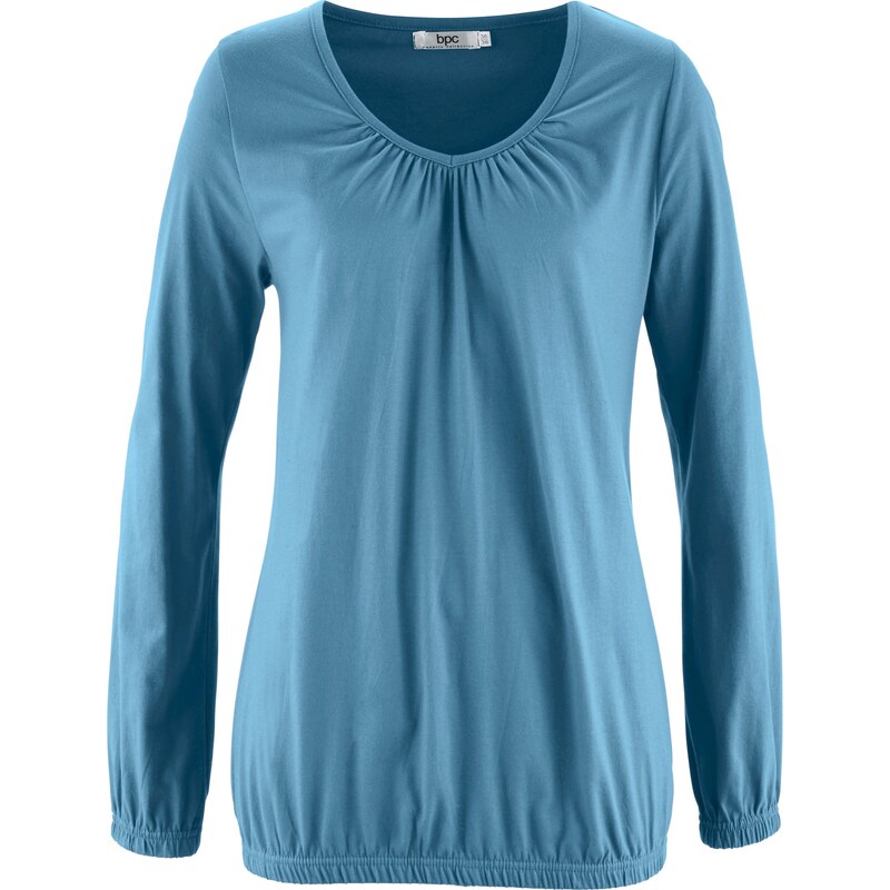 bpc bonprix collection Bonprix - T-shirt manches longues bleu pour femme