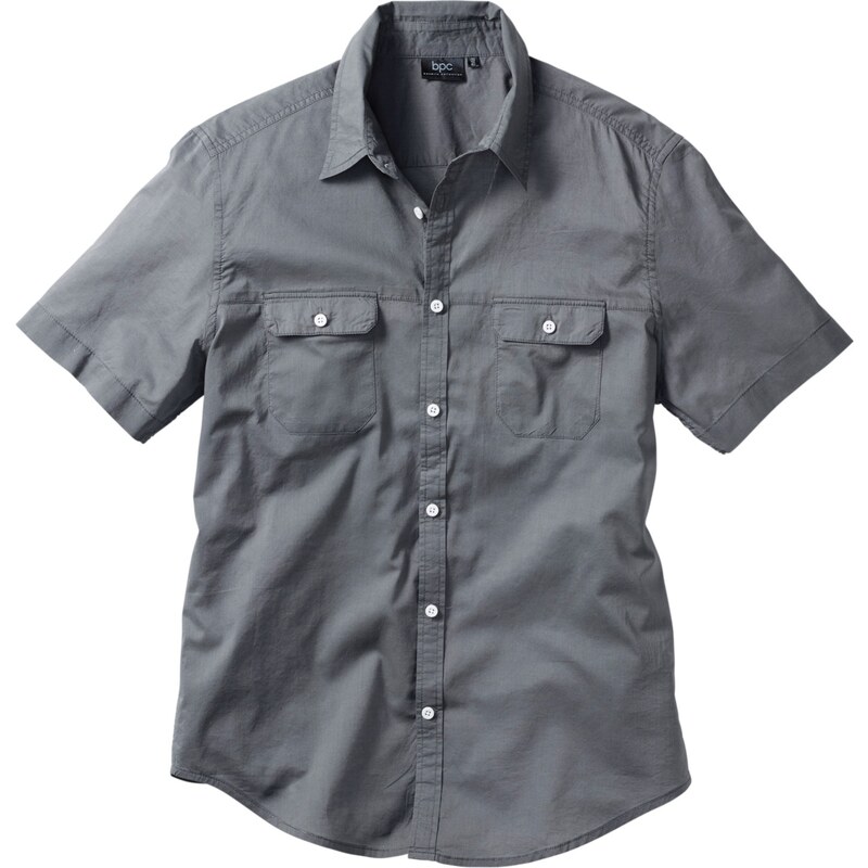 bpc bonprix collection Bonprix - Chemise manches courtes gris pour homme