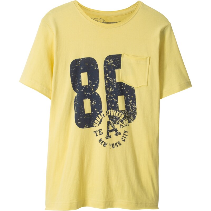 bpc bonprix collection Bonprix - T-shirt jaune manches courtes pour enfant
