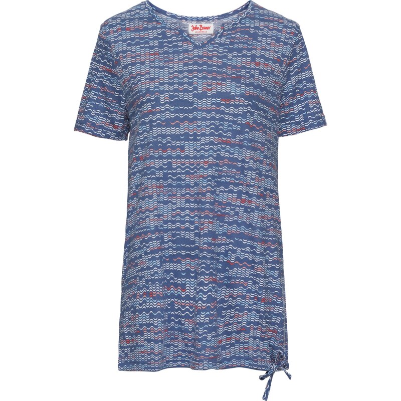 John Baner JEANSWEAR Bonprix - T-shirt imprimé à manches courtes bleu pour femme