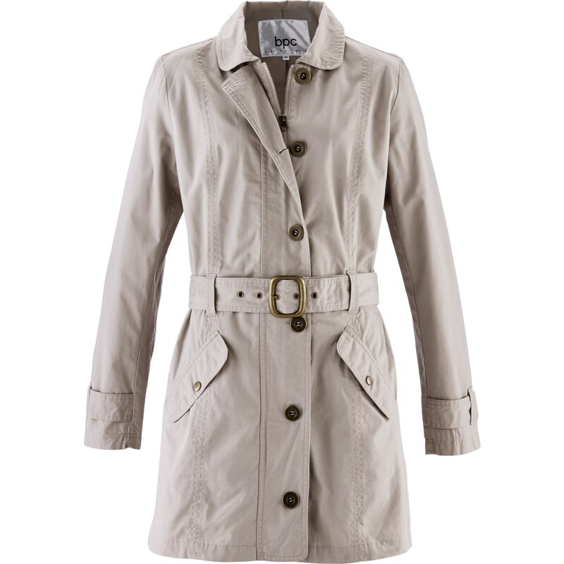 bpc bonprix collection Bonprix - Trench-coat gris manches longues pour femme