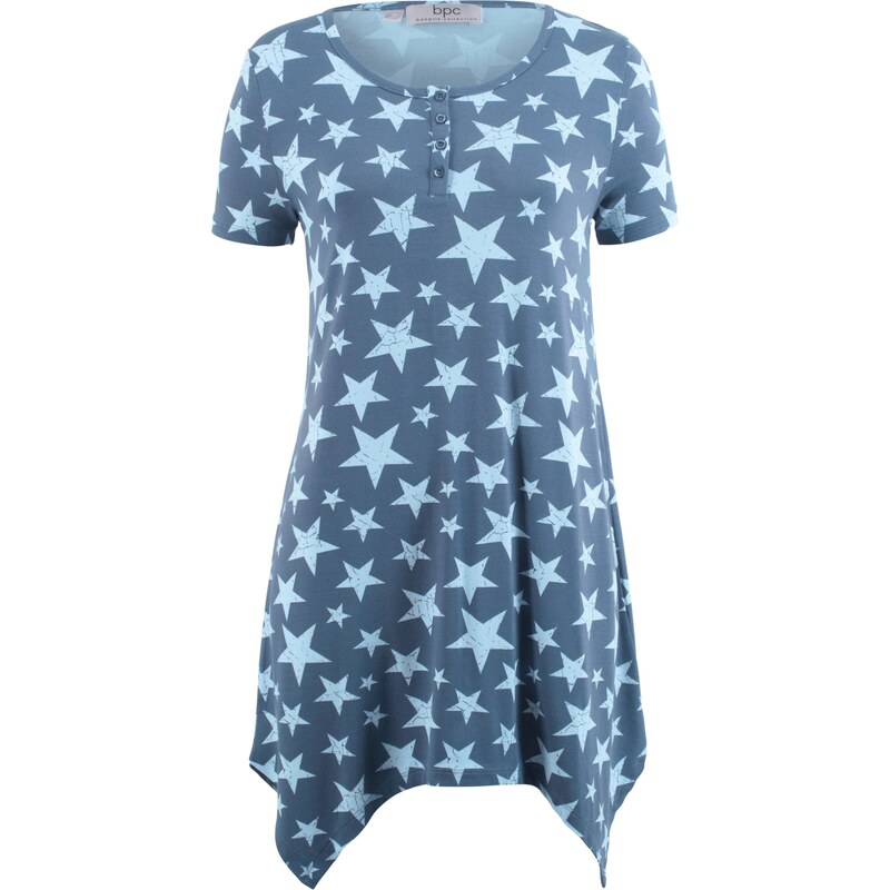 bpc bonprix collection Bonprix - T-shirt à pans demi-manches bleu pour femme