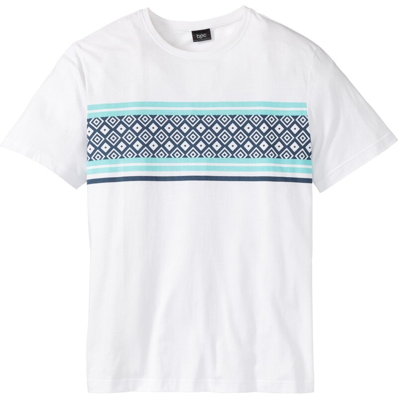 bpc bonprix collection Bonprix - T-shirt Regular Fit blanc manches courtes pour homme
