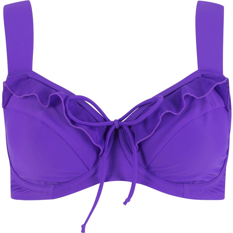 bpc selection Bonprix - Haut de bikini à armatures minimiseur violet pour femme
