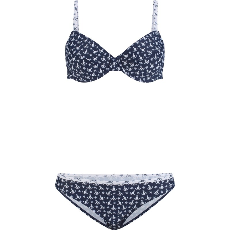 bpc bonprix collection Bonprix - Bikini à armatures (Ens. 2 pces.) bleu pour femme