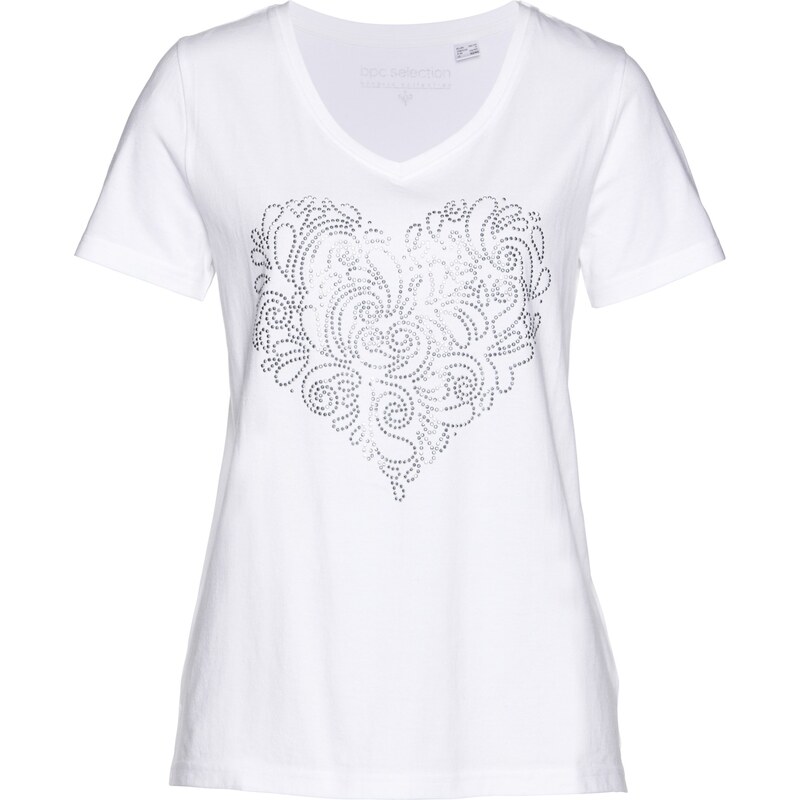 bpc selection Bonprix - T-shirt blanc manches courtes pour femme