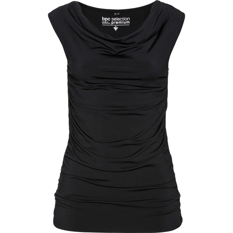 bpc selection premium Bonprix - T-shirt sculptant noir sans manches pour femme