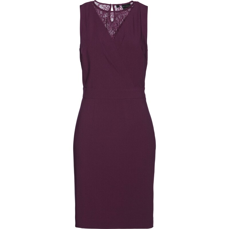 bpc selection premium Bonprix - robe d'été Robe fourreau à dentelle violet sans manches pour femme