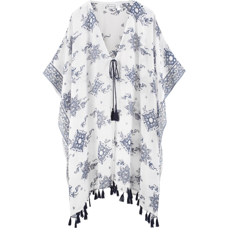 bpc selection Bonprix - robe d'été Kimono de plage blanc pour femme