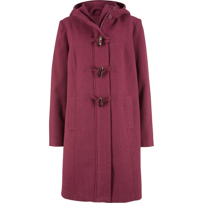 bpc bonprix collection Bonprix - Manteau imitation laine à boutons brandebourg violet manches longues pour femme