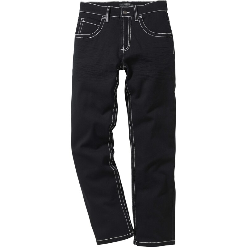 bpc selection Bonprix - Pantalon extensible 5 poches Regular Fit Straight noir pour homme
