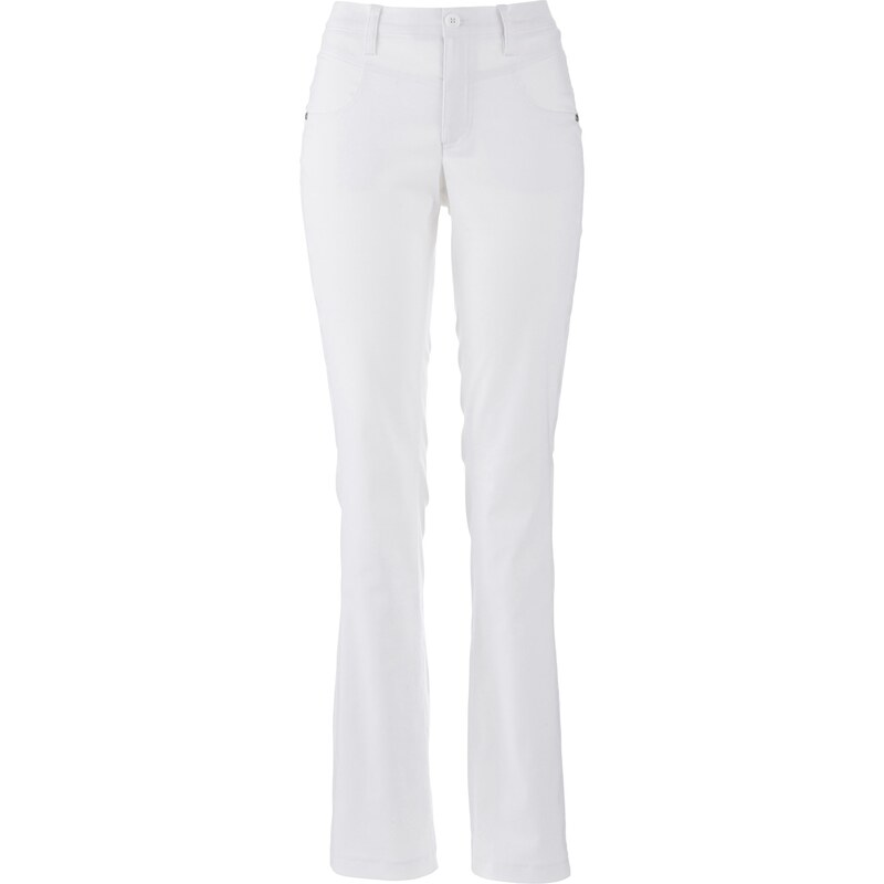 Bonprix - Pantalon extensible bengaline Bootcut blanc pour femme