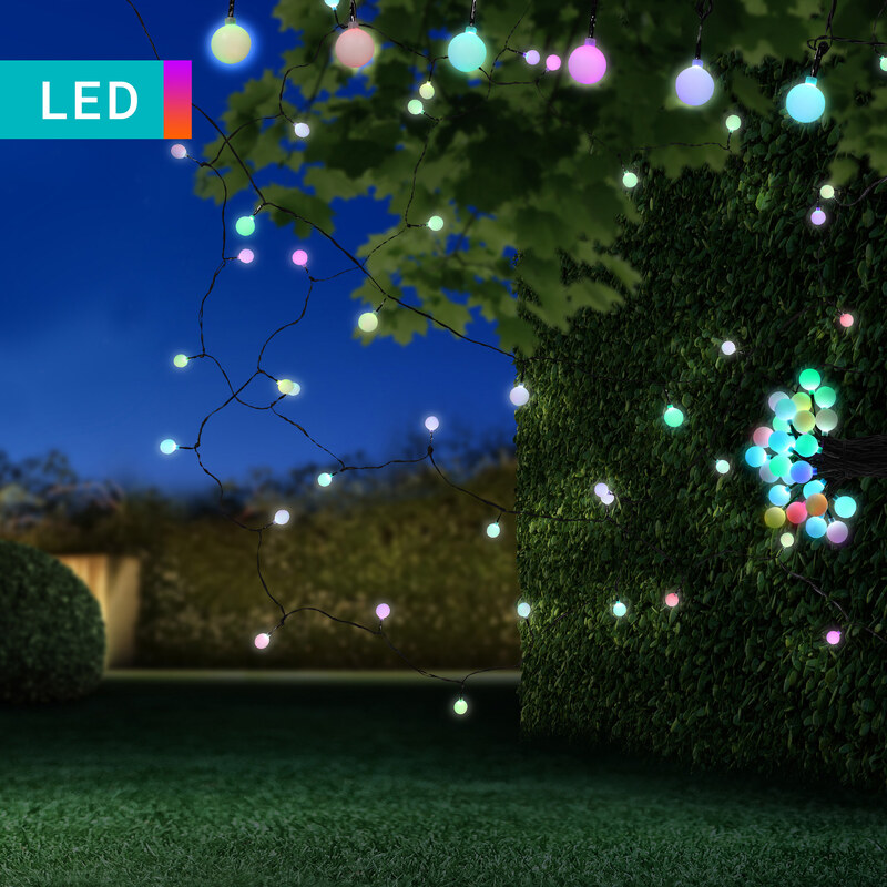 Lesara Guirlande de lumières avec LEDs multicolores