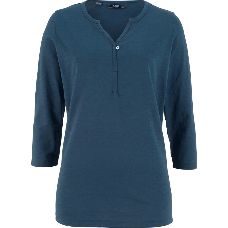 bpc bonprix collection Bonprix - T-shirt, manches 3/4 bleu pour femme