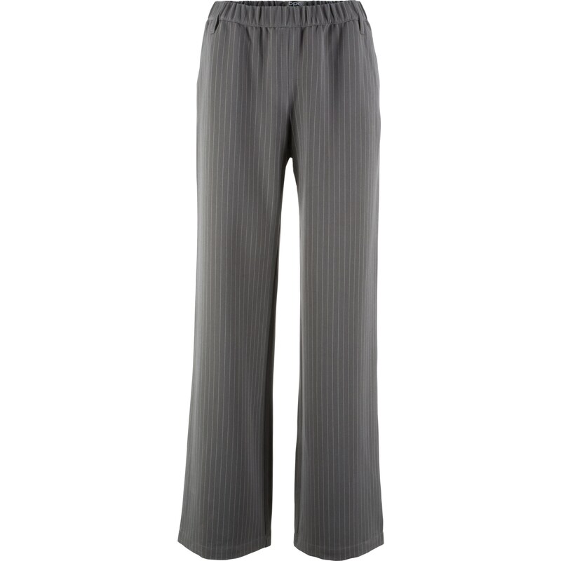 bpc bonprix collection Bonprix - Pantalon Marlène, coupe ample gris pour femme
