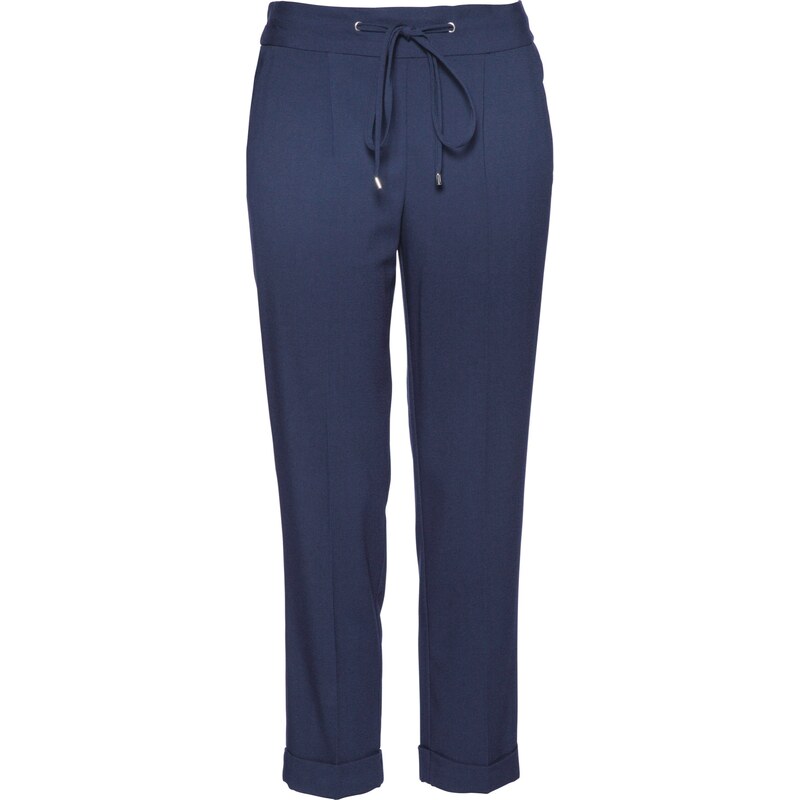 bpc selection Bonprix - Pantalon 7/8 avec revers bleu pour femme
