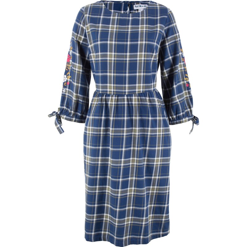 bpc bonprix collection Bonprix - robe d'été Robe à manches 3/4 - designed by Maite Kelly bleu pour femme