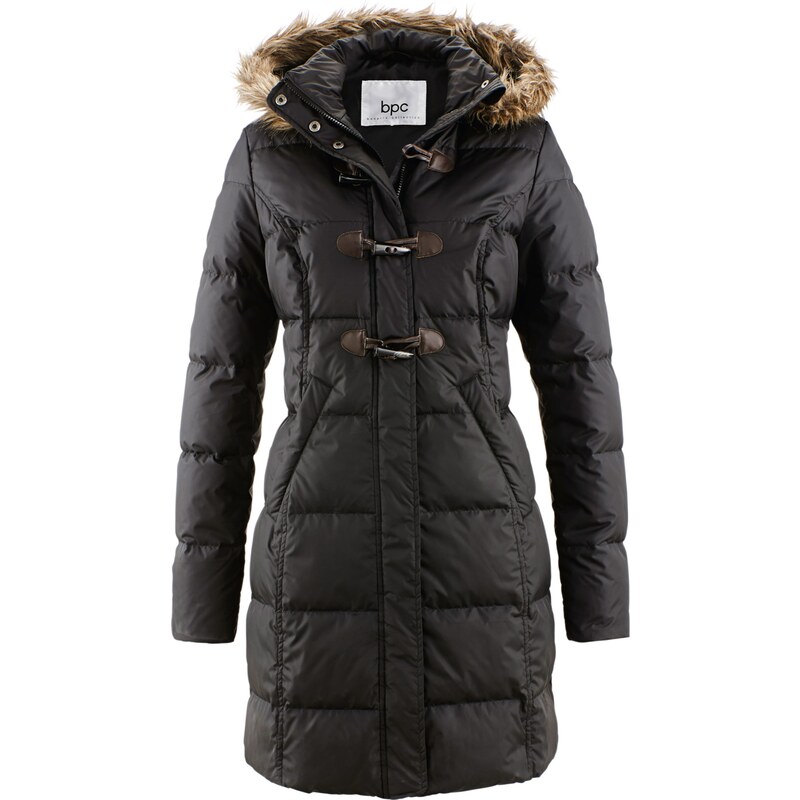bpc bonprix collection Bonprix - Manteau court matelassé (duvet léger) noir manches longues pour femme
