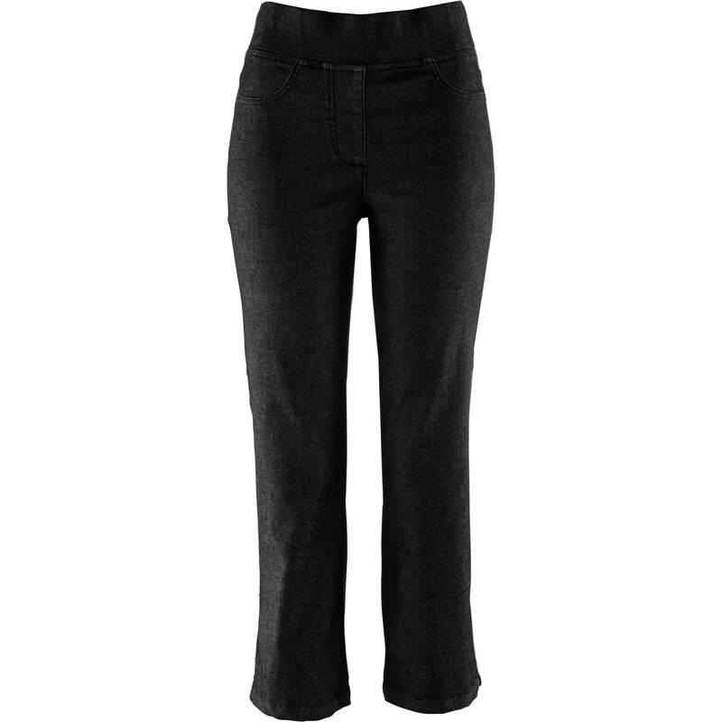 bpc bonprix collection Bonprix - Pantalon confort super stretch 7/8 noir pour femme