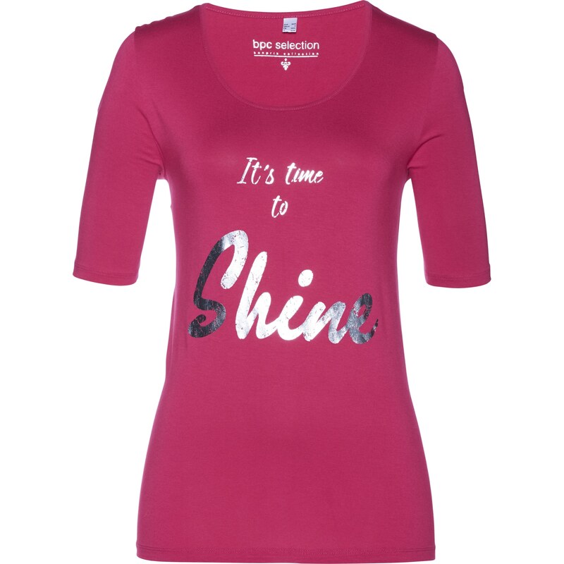 bpc selection Bonprix - T-shirt fuchsia manches mi-longues pour femme