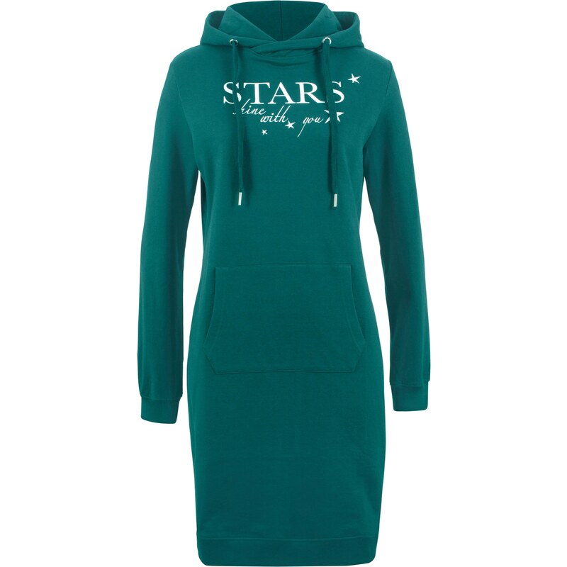 bpc bonprix collection Bonprix - robe d'été Robe sweat-shirt à imprimé vert manches longues pour femme
