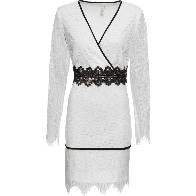 BODYFLIRT boutique Bonprix - robe d'été Robe en dentelle blanc manches longues pour femme