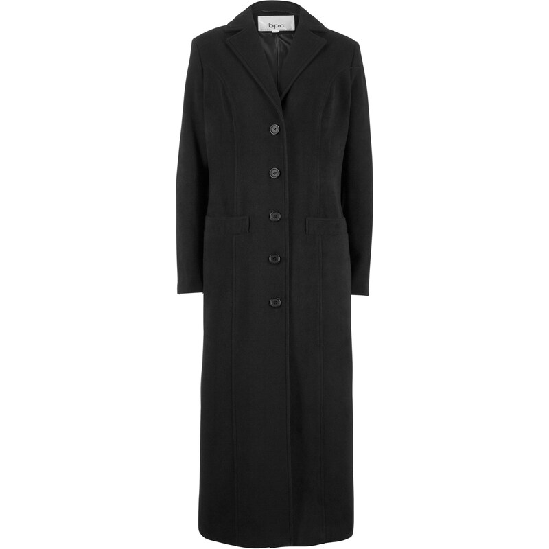 bpc bonprix collection Bonprix - Manteau long noir manches longues pour femme