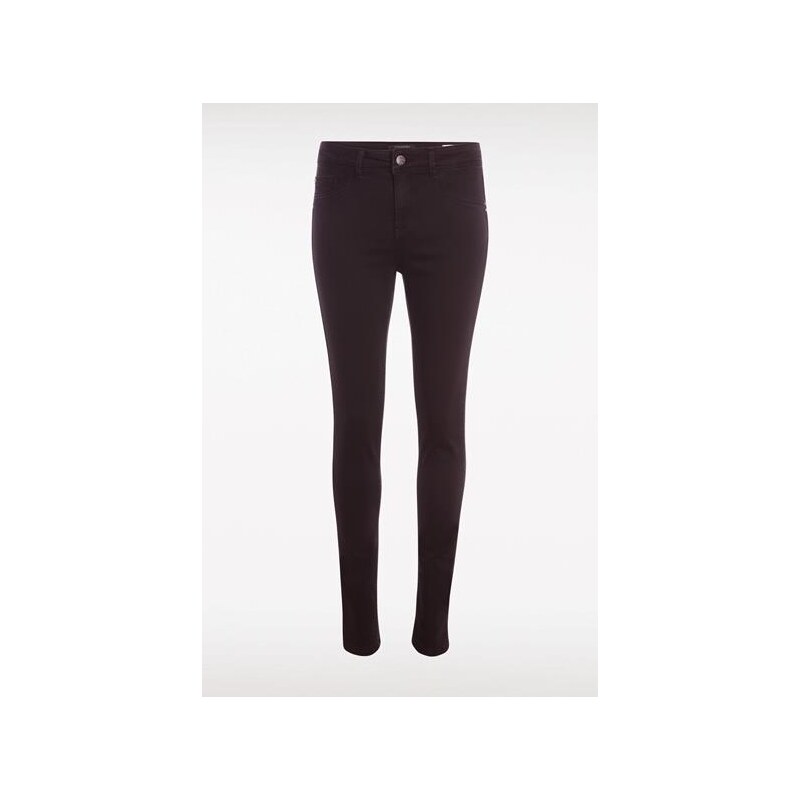 Jeans jegging skinny femme taille haute Noir Papier - Femme Taille 34 - Bonobo