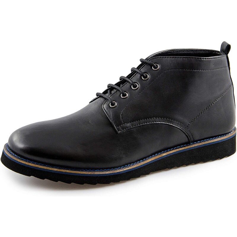 Marc Shoes Homme London Bottes & Bottines Classiques, Noir (Mara Soft Ox Milled Black 00595), 45 EU