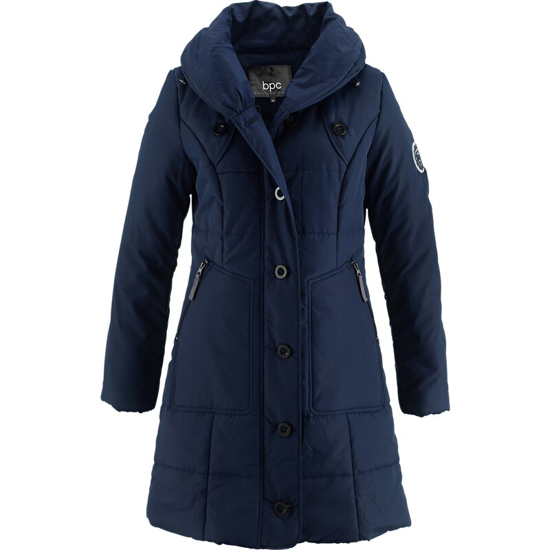 bpc bonprix collection Bonprix - Manteau matelassé bleu manches longues pour femme