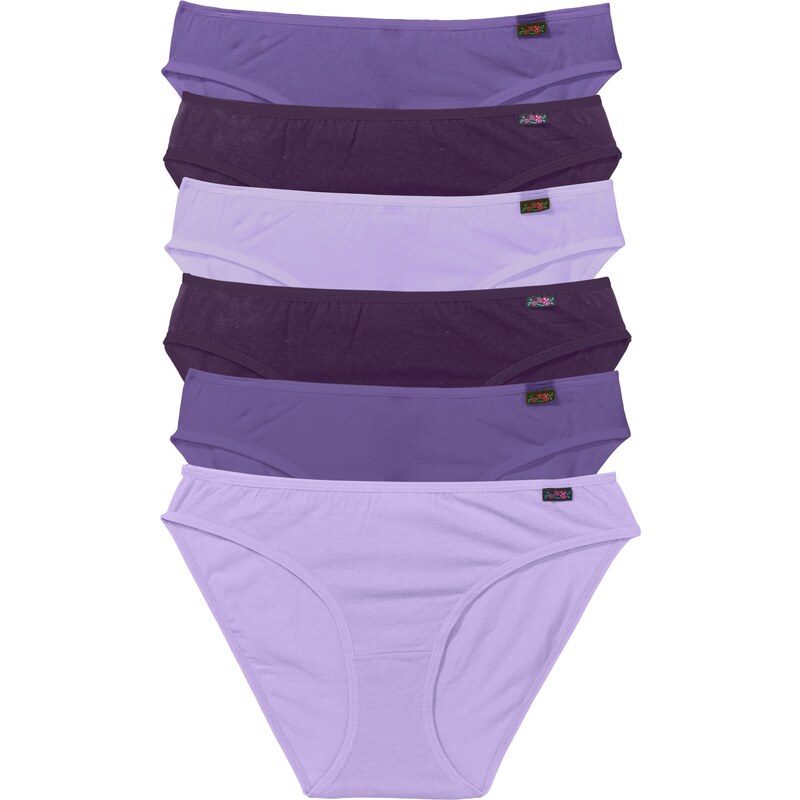 bpc bonprix collection Bonprix - Lot de 6 slips violet pour femme