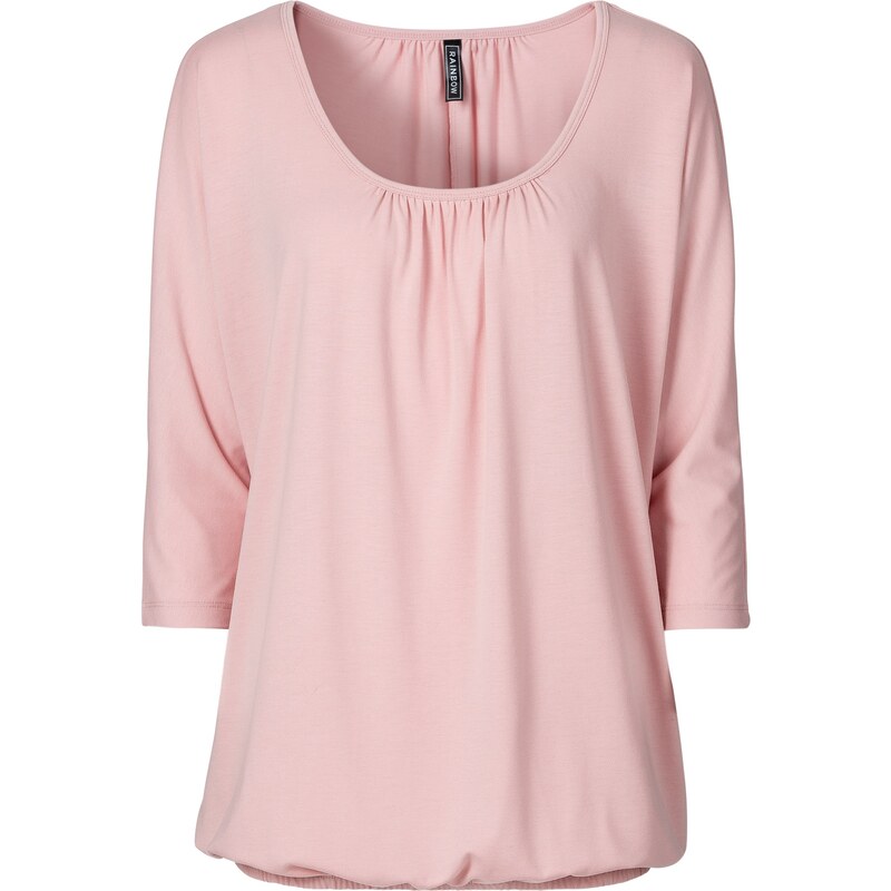RAINBOW Bonprix - T-shirt oversize rose manches 3/4 pour femme