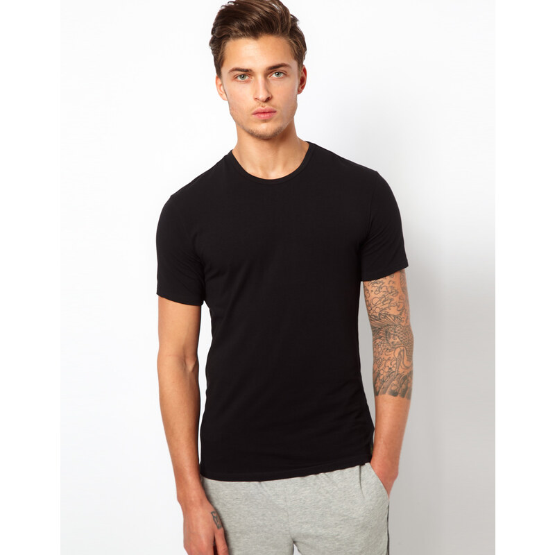 Calvin Klein - Lot de 2 t-shirts slim ras du cou - Noir