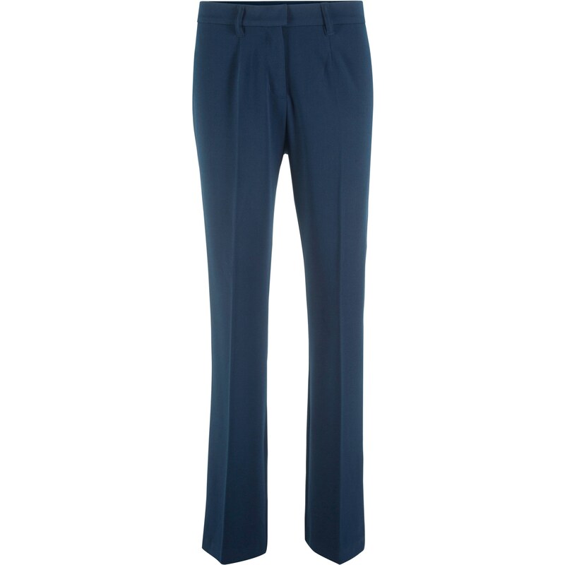 bpc bonprix collection Bonprix - Pantalon Bootcut à taille confortable bleu pour femme