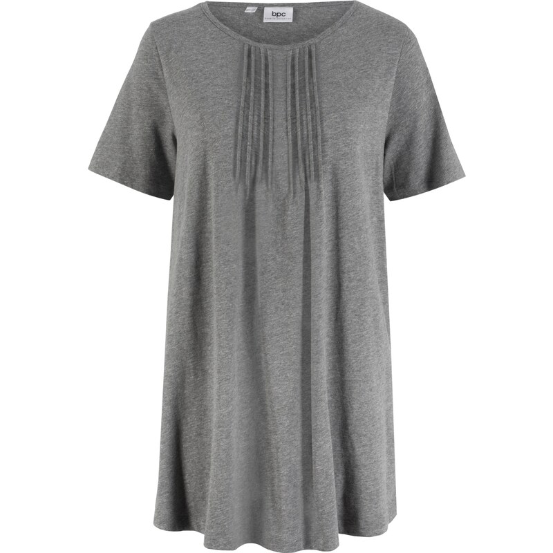 bpc bonprix collection Bonprix - T-shirt coupe trapèze gris manches courtes pour femme