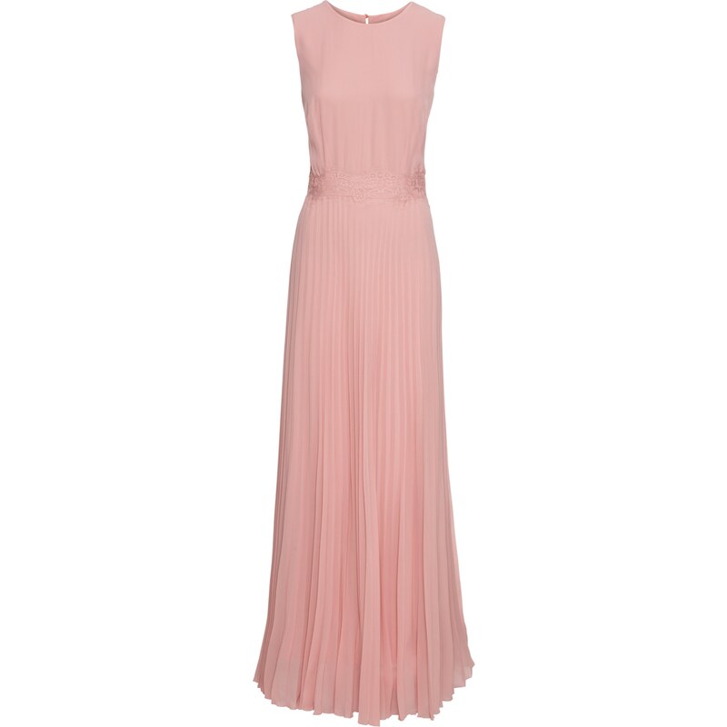 BODYFLIRT boutique Bonprix - robe d'été Robe longue plissée rose sans manches pour femme