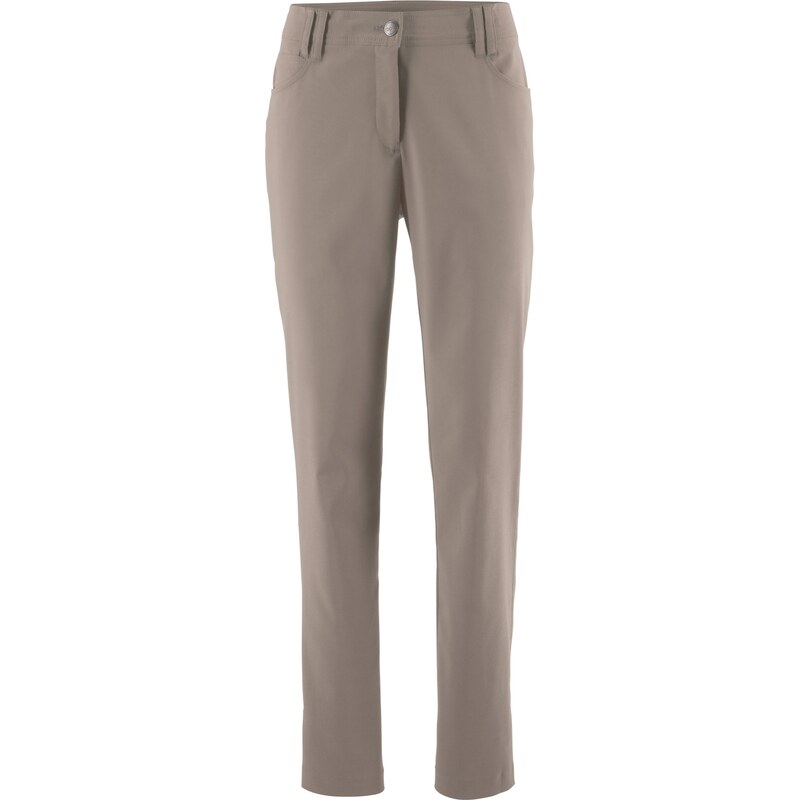 bpc bonprix collection Bonprix - Pantalon 5 poches en bengaline, Slim Fit vert pour femme