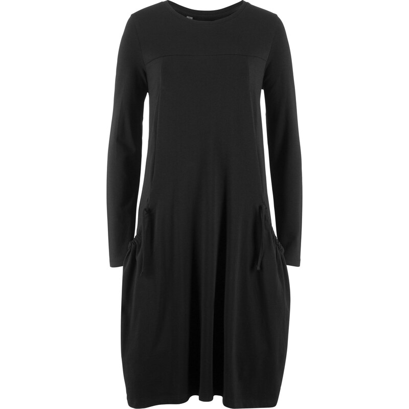 bpc bonprix collection Bonprix - robe d'été Robe oversize évasée avec poches noir sans manches pour femme