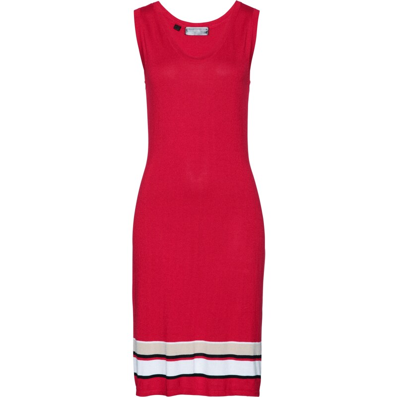 bpc selection Bonprix - robe d'été Robe en maille rouge sans manches pour femme