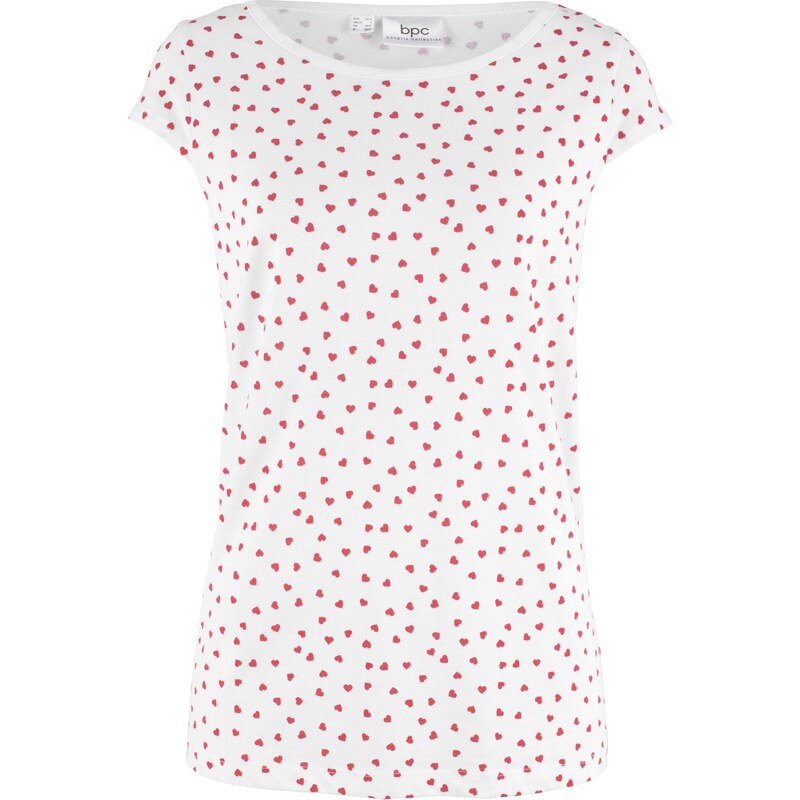 bpc bonprix collection Bonprix - T-shirt à mini-manches blanc pour femme