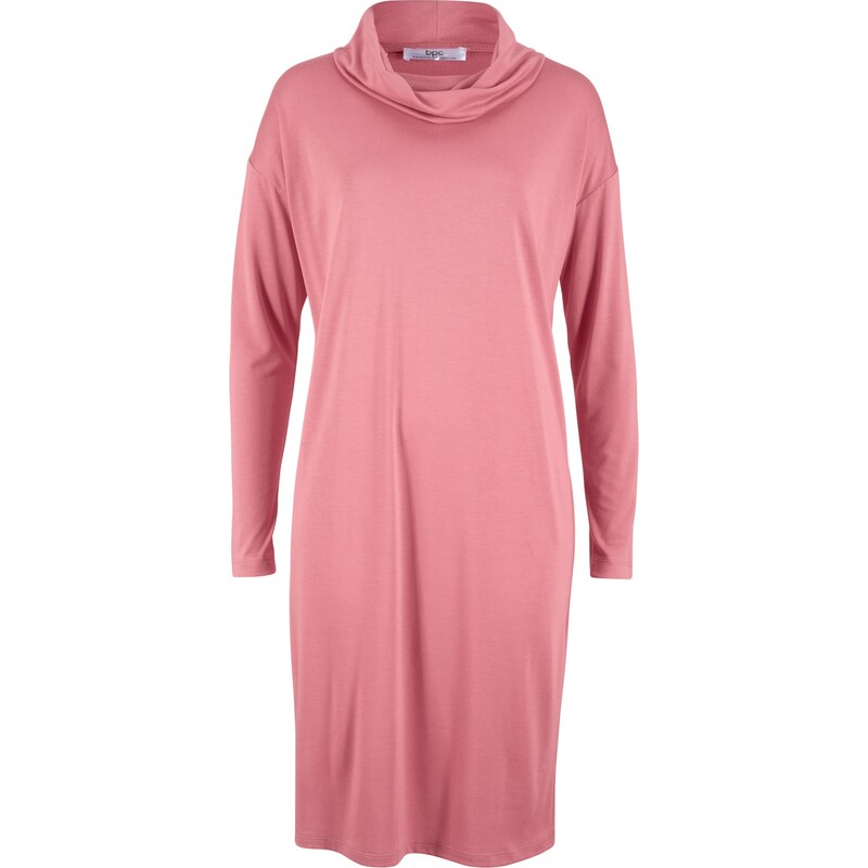 bpc bonprix collection Bonprix - robe d'été Robe à col roulé et manches longues rose pour femme